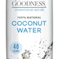 Nature'S Goodness Coconut Water - 33.82 Fl Oz 1(L) (No Pulp, Sugar Free, Vegan, Hydrating Naturally)