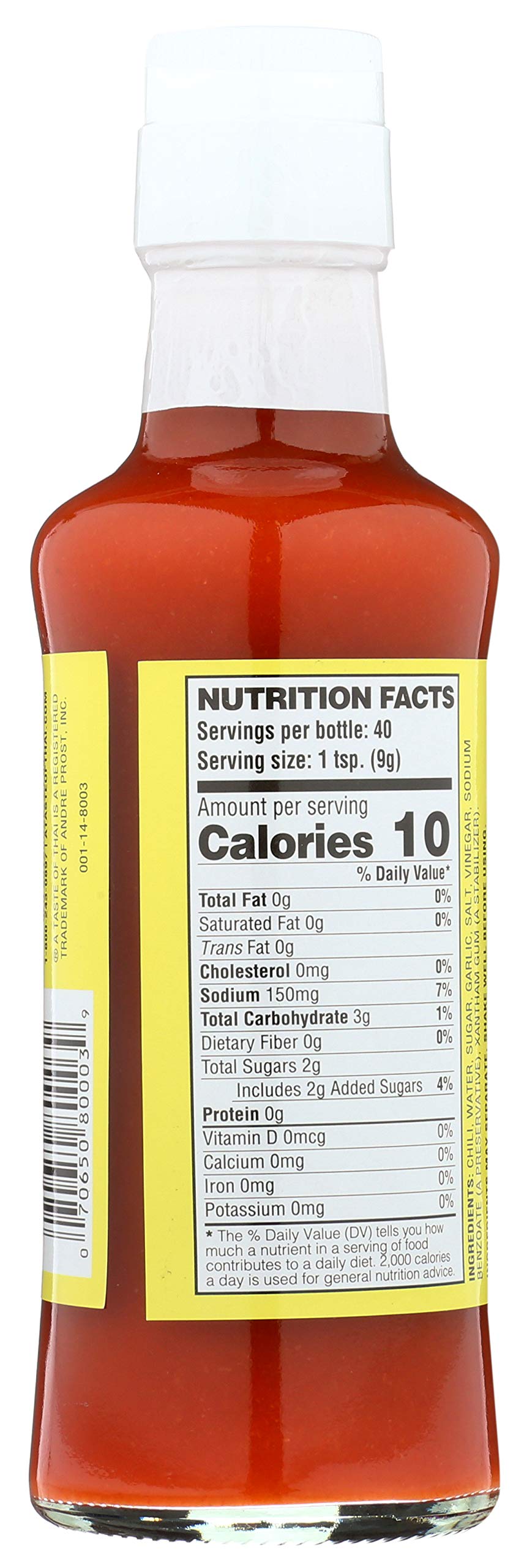 Taste Of Thai Sauce Garlic Chili Pepper, 7 oz