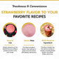 Fanale Strawberry Bubble Tea Flavoring Powder | 2.2 lbs | Perfect for Baking, Smoothies, Desserts, and Drinks