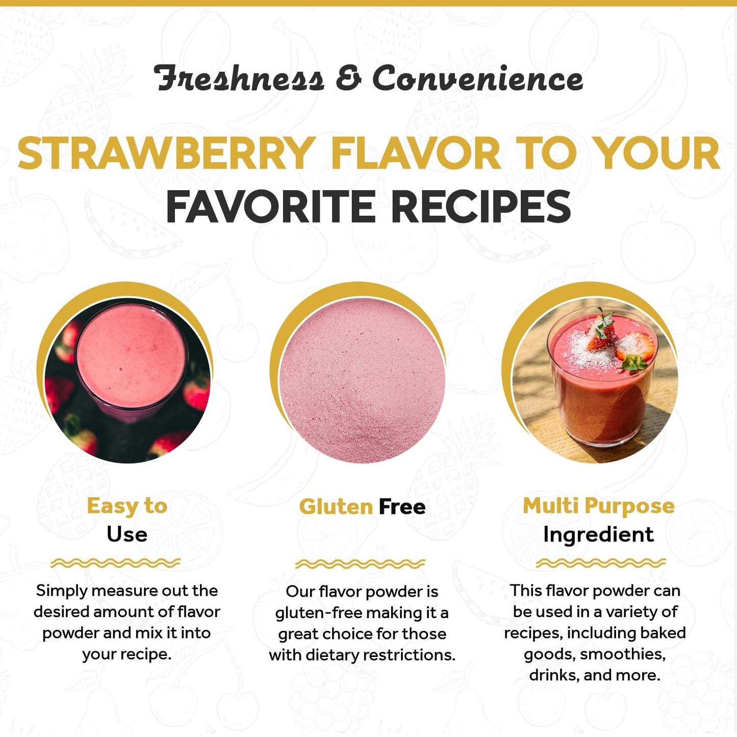 Fanale Strawberry Bubble Tea Flavoring Powder | 2.2 lbs | Perfect for Baking, Smoothies, Desserts, and Drinks