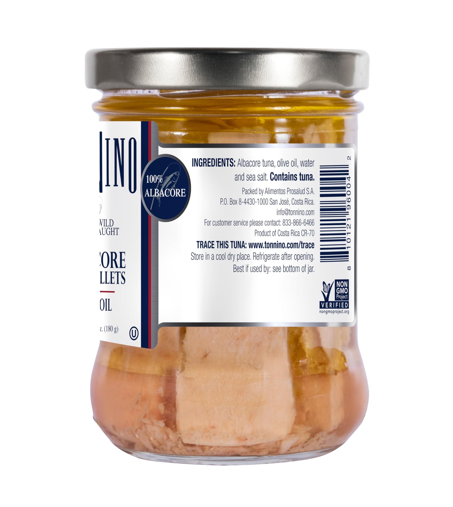 Tonnino Tuna Fish Albacore - Olive Oil - Pack Of 6 - Alternative To Salmon - Protein Snacks - Ready To Eat Meals