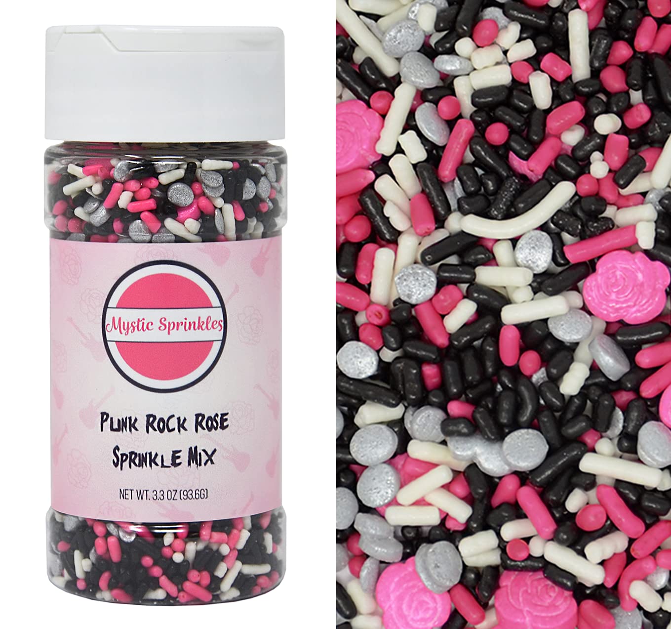 Mystic Sprinkles Sprinkle Mixes (Punk Rock Rose Sprinkle Mix 3.3oz)