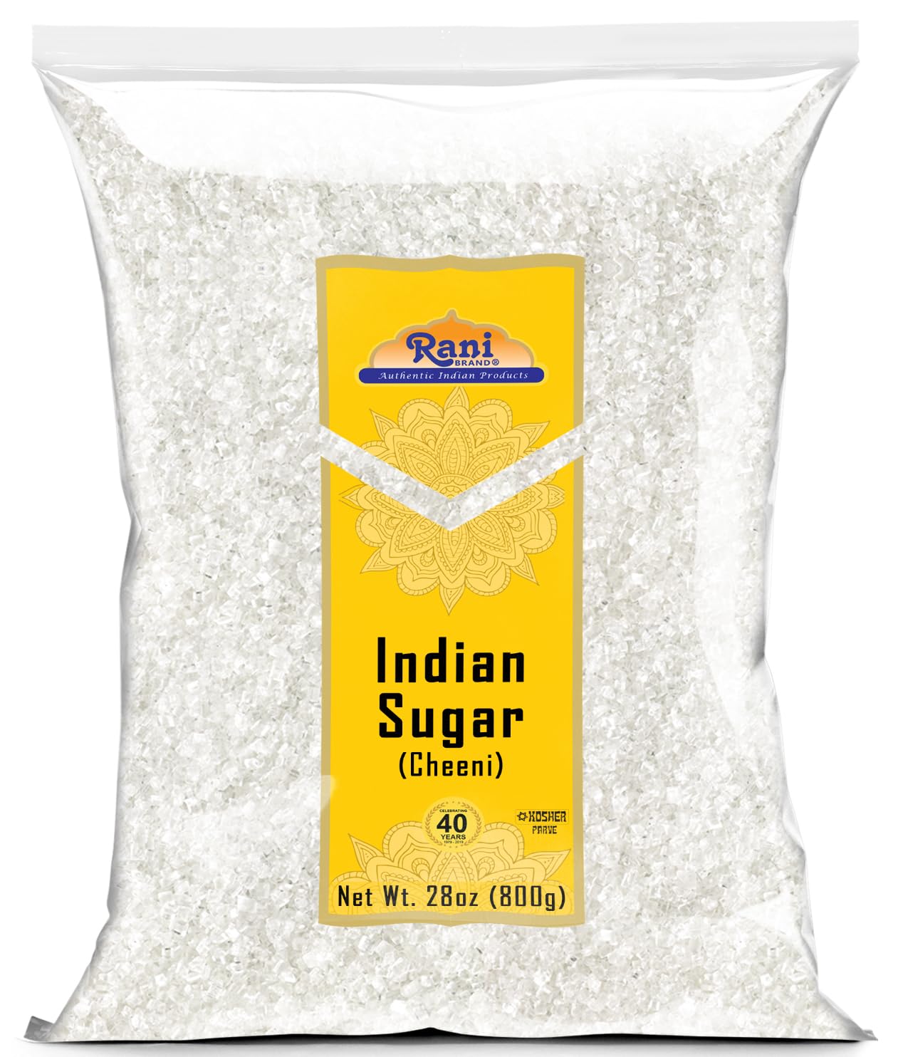 Rani Indian Sugar (Cheeni) 28oz - All Natural, Gluten Friendly, Vegan, Kosher, Indian Origin