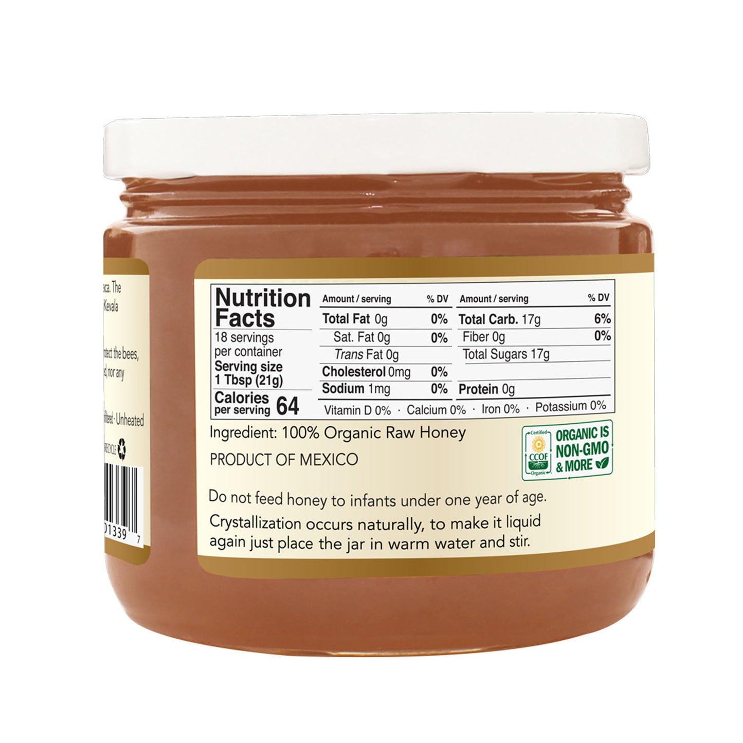 Kevala Organic Raw Oaxaca Honey 14 Oz