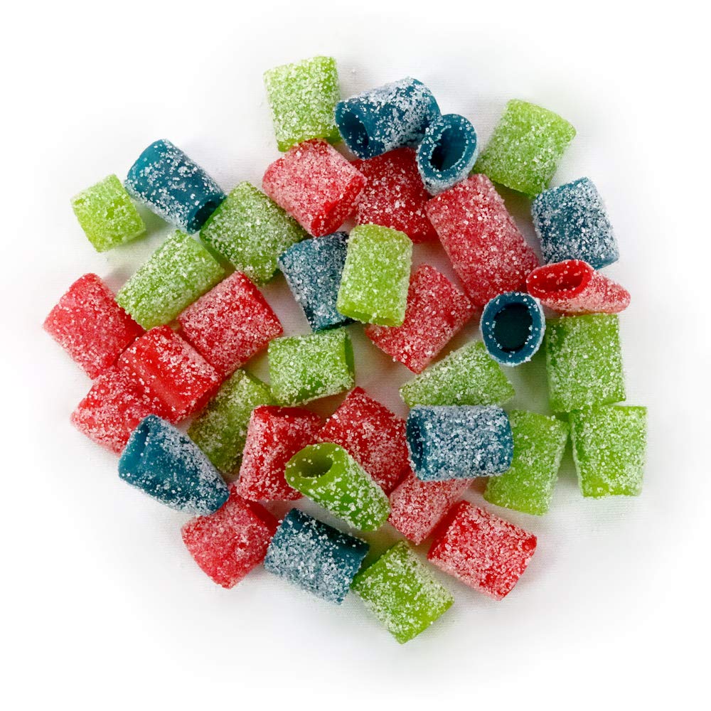 Sour Punch Mini Bites Strawberry Apple Blue Raspberry Flavored Sour Chewy Candy 3.5Oz Bag (12 Count)