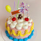 Takemay 30PCS Cupcake Toppers - Sparkle Blue & Purple Foil Firework - 6 Inches for Christmas, Birthday, Wedding Party