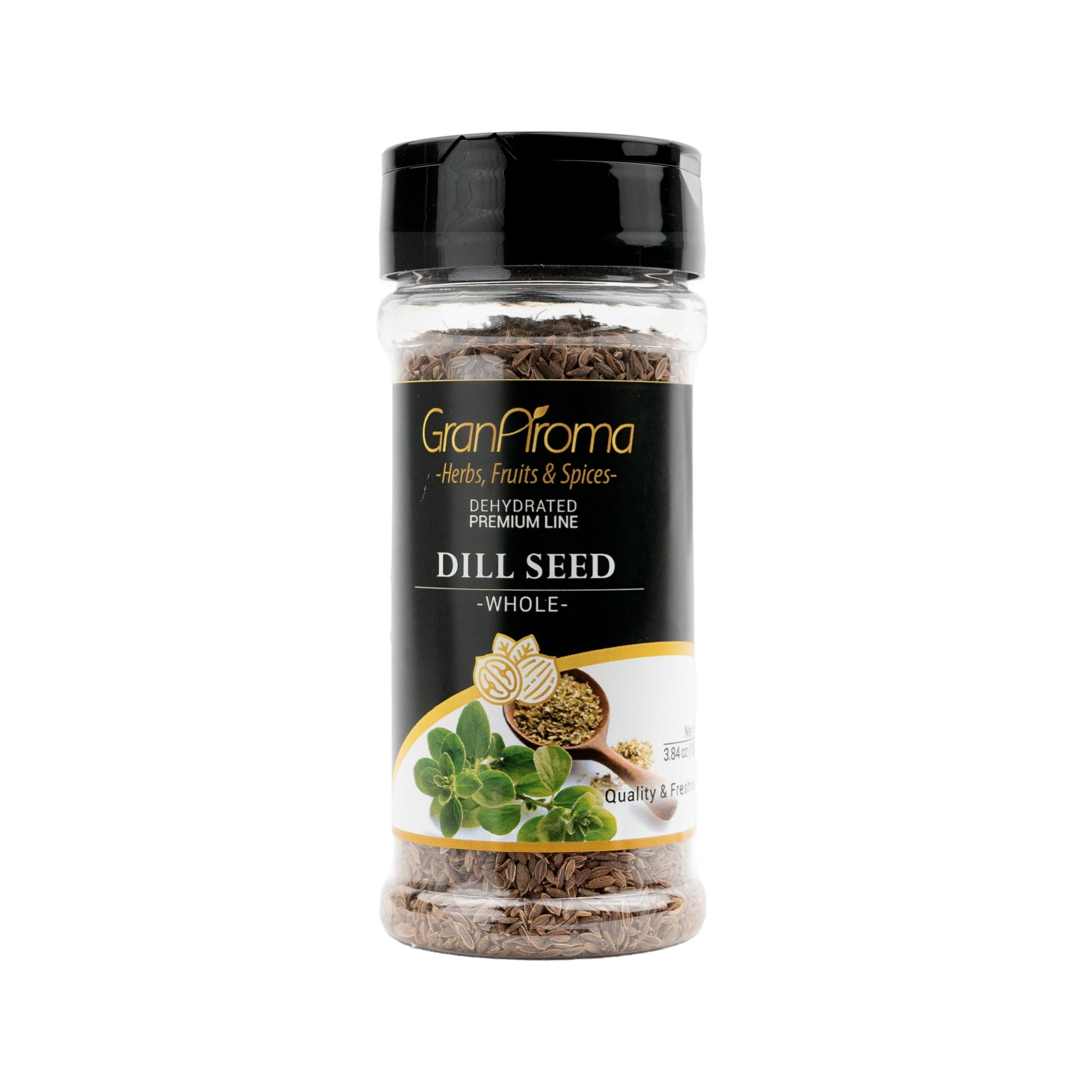 GranAroma Whole Dill Seeds, Bright Flavor, Pickling & Brining, Versatile Ingredient (4 Ounce)