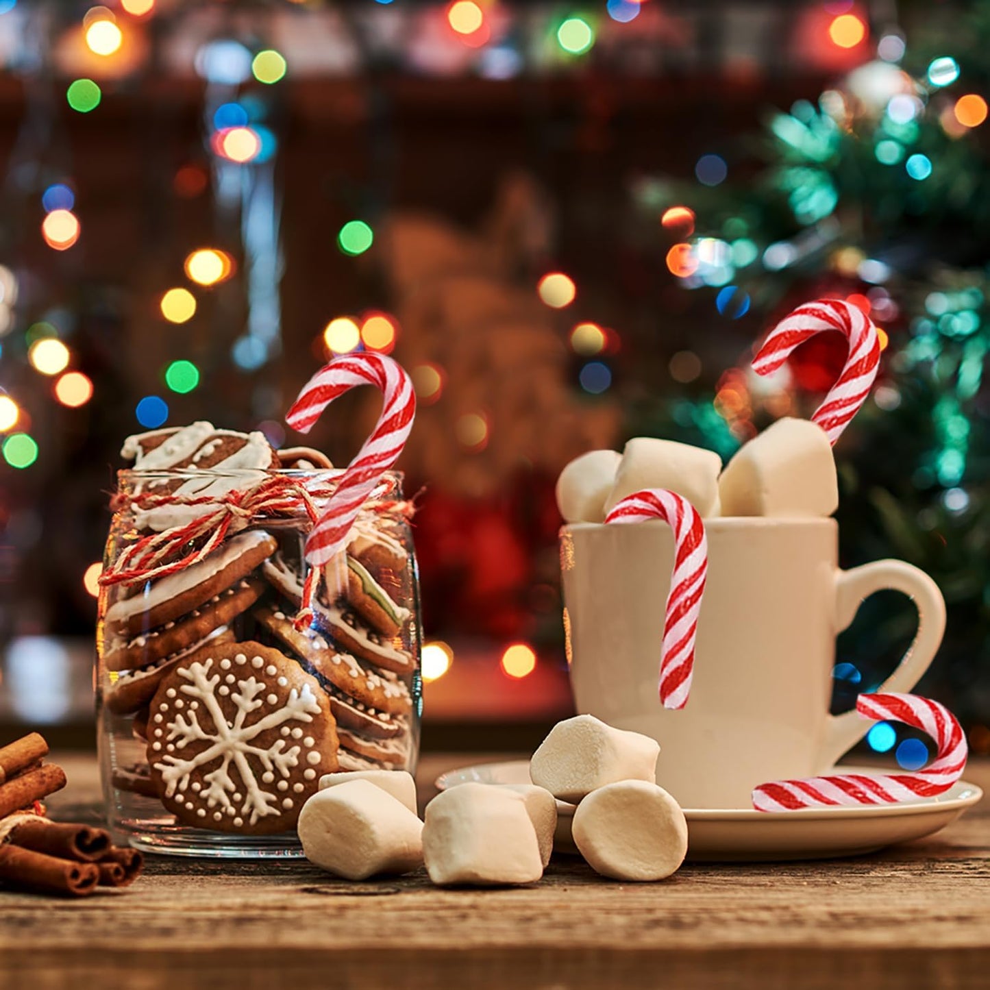 Fruidles Mini Christmas Candy Canes, Peppermint Flavor, Individually Wrapped, 2 inches, 500-Pack