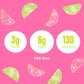 SmartSweets Sourmelon Bites Candy, Low Sugar, Plant-Based, 1.8 Ounce, Pink
