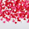Valentine Heart Sprinkles,Edible Red Pink White Shapes Heart Sprinkle Mix,Sugar Sprinkles for Decorations Baking,Cake Ice Cream 