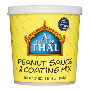 A Taste of Thai Peanut Sauce Mix - 324oz Tub Ready-to-Use Sauce Flavored with Classic Thai Spices | Use for Noodles Soups Stews 