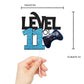 Caiwowo Level 11 Game Birthday Cake Topper - Video Game Theme, Blue, Paper, Model 1