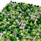 Edible Green White Pearl Sugar Sprinkles Candy Mix Size Baking Edible Cake Decorations Cupcake Toppers Cookie Decorating Wedding