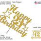 23 Birthday Cake Topper Gold Glitter, Party Decoration Ideas, Premium Quality, Sturdy Doubled Sided Glitter, Acrylic Stick. Made