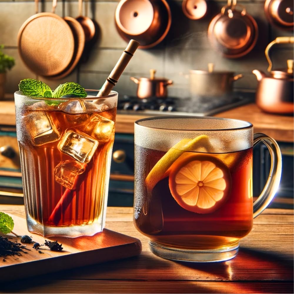 Waka Instant Black Tea Mix, Classic - 100% Tea Leaves, No Additives, Unsweetened Travel Size Tea Powder - Easy Quick Hot And Ice