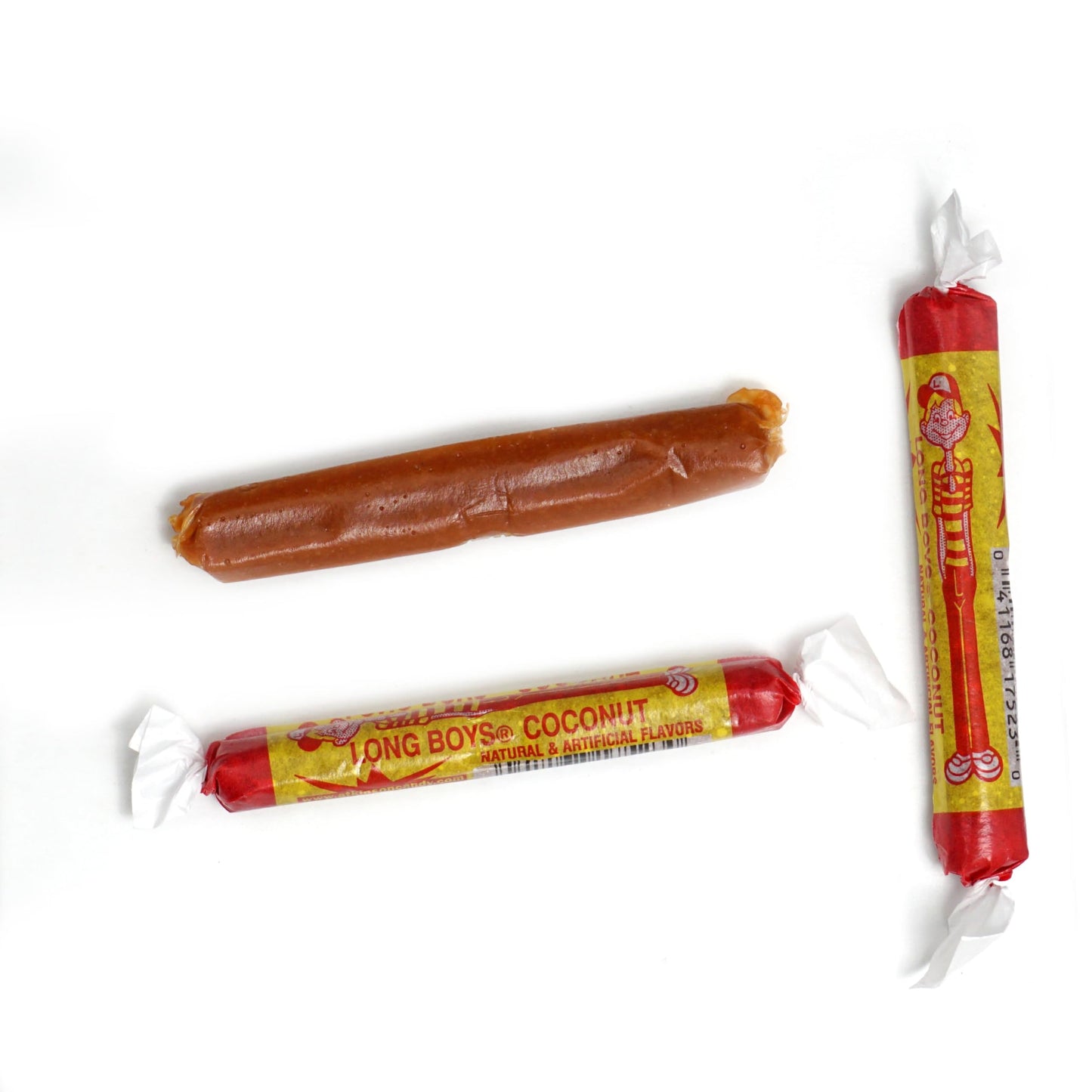 Long Boys Coconut Candy  1 Pound Bag (Approx. 40 pieces)  Coconut Long Boys Candy  The Hampton Popcorn & Candy Company