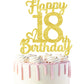 18 Birthday Cake Toppers-Gold Glitter, 18Th Cake Topper For Boy,18 Cake Topper For Girl, 18Th Birthday Decorations,18Th Birthday