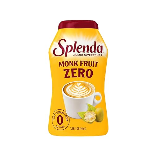 Splenda Monk Fruit Liquid, Zero Calorie Sweetener Drops, 1.68 Fl Oz (Pack Of 1)