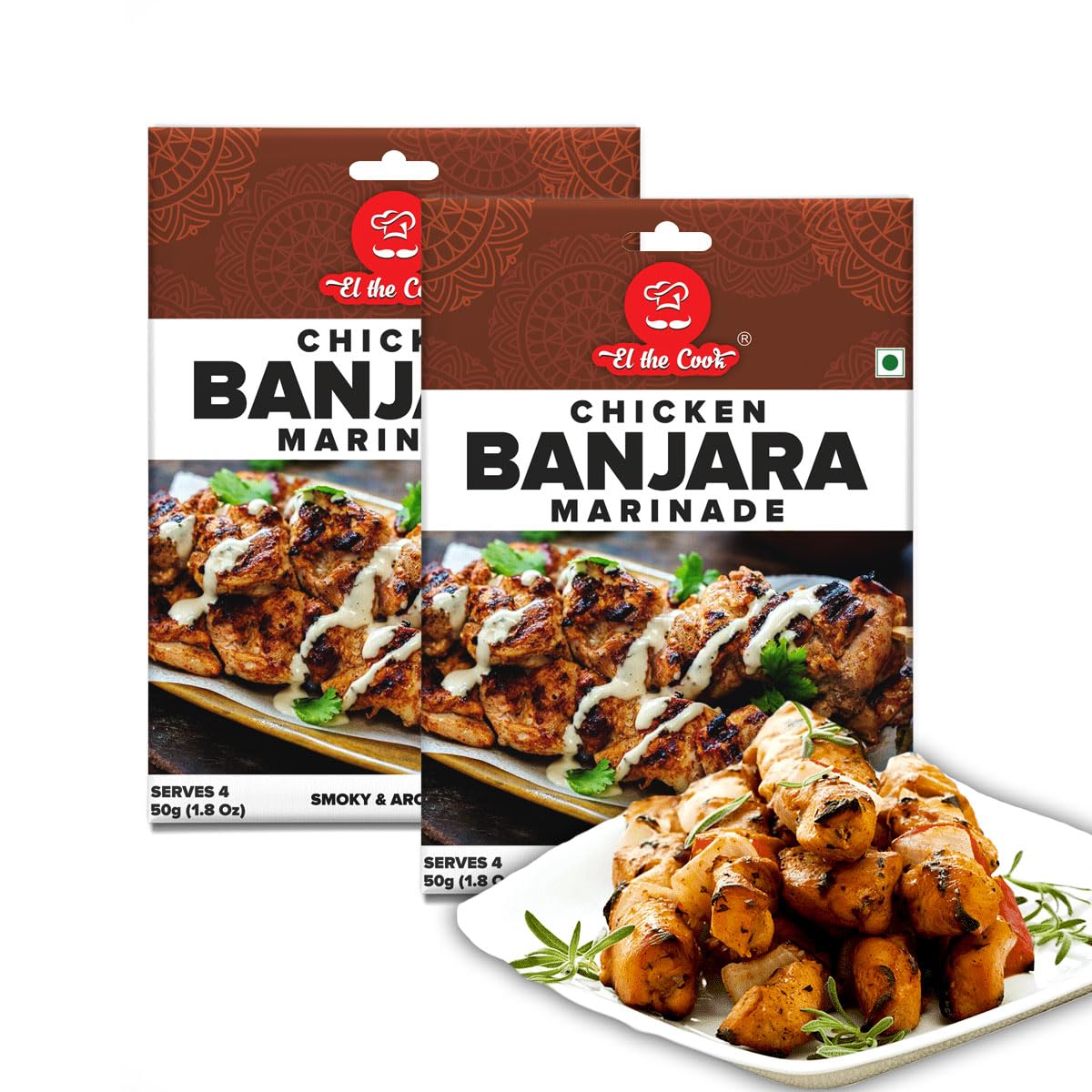 El The Cook Banjara Kebab Marination Paste | Ready To Cook Masala - Just Marinate & Cook Restaurant Style Banjara Chicken, Mushr