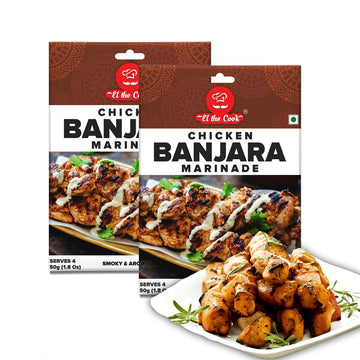 El The Cook Banjara Kebab Marination Paste | Ready To Cook Masala - Just Marinate & Cook Restaurant Style Banjara Chicken, Mushr