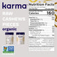 Raw Cashew Pieces By Karma Nuts, Roasted, Vegan, Gluten Free, Low Net Carb, Natural, Everyday Nut Snack, Great For Baking, Resealable Bulk 32Oz Bag