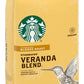 Starbucks Veranda Blend Coffee, Blonde Roast Ground Coffee, Made with 100% Arabica Coffee, FlavorLock Packaging for Fresh Flavor