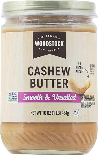Woodstock Farms cashew Butter 16 Ounce - 12 per case.