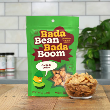 Bada Bean Bada Boom - Plant-Based Protein, Gluten Free, Vegan, Crunchy Roasted Broad (Fava) Bean Snacks, 110 Calories Per Servin