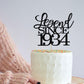 Migeaks legend since 1934 cake topper 90th birthday happy birthday cake topper men and women cheer 90 years old handmade black g