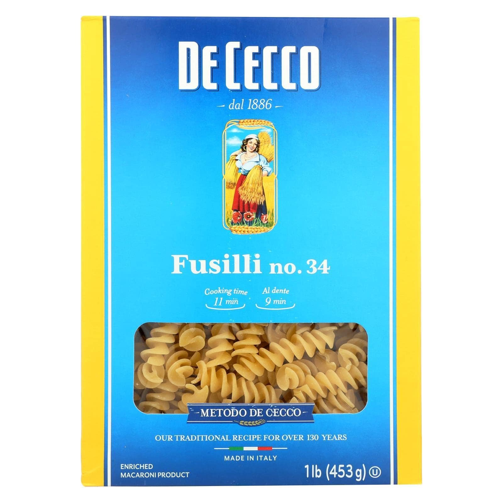 De Cecco Fusilli 16.0 Oz (Pack Of 12)12