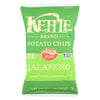 Kettle Brand Potato Chips, Jalapeno, 5 Ounce Bags (Pack of 15)