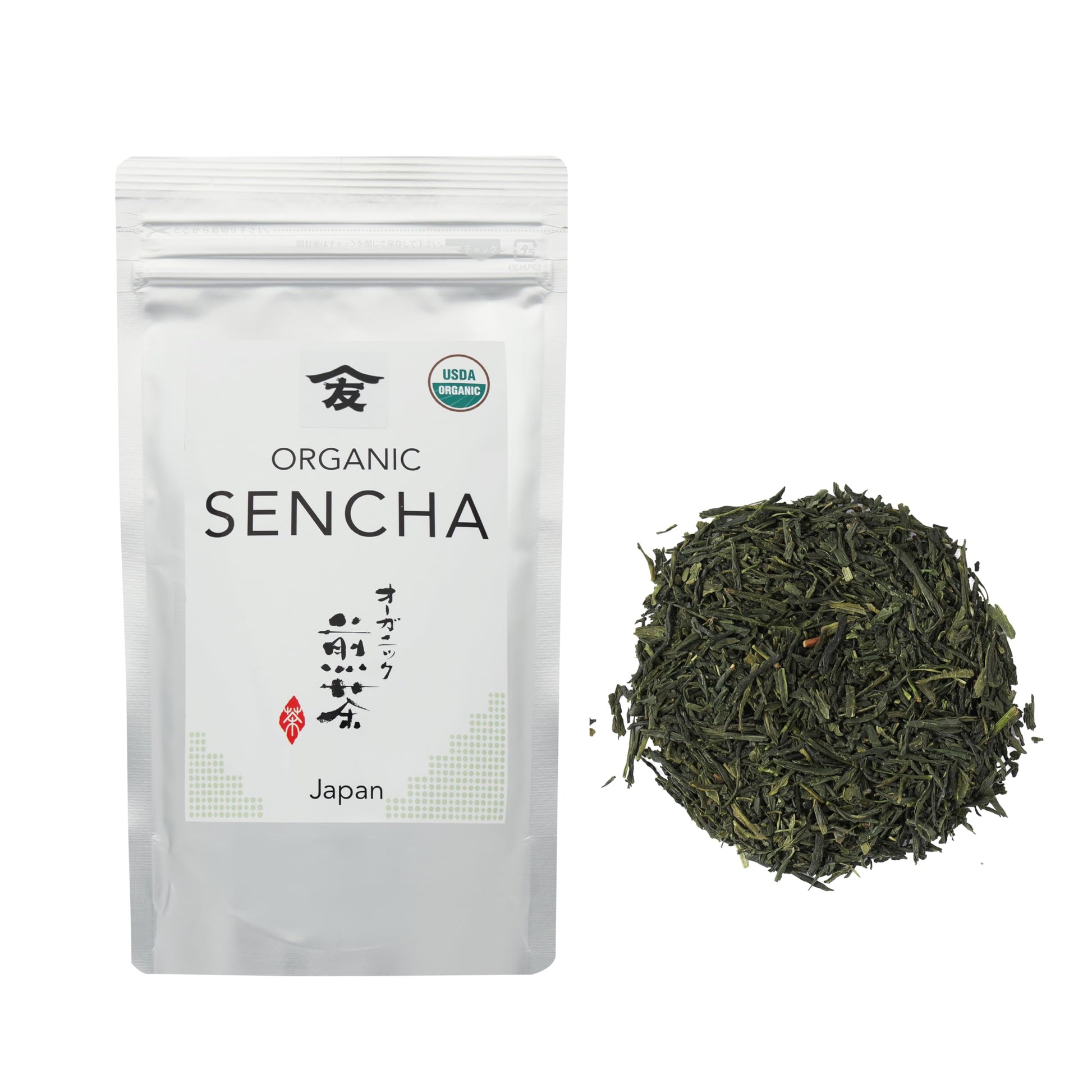TOMOSAN Organic Sencha - Loose Leaf Japanese enhanced Green Tea  USDA Certified  Uji-Kyoto 100g/3.5oz