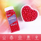 Cobakey Christmas Red Sprinkles for Cake Decorations 3.52 ounce Edible Pearl Sugar Sprinkles for Cupcake Toppers Wedding Party V