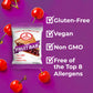 Betty Lous Fruit Bars, Cherry Pack of 12, Gluten Free, Vegan, Non GMO, Deliciously Healthy Snacks Made with All Natural Fruit J