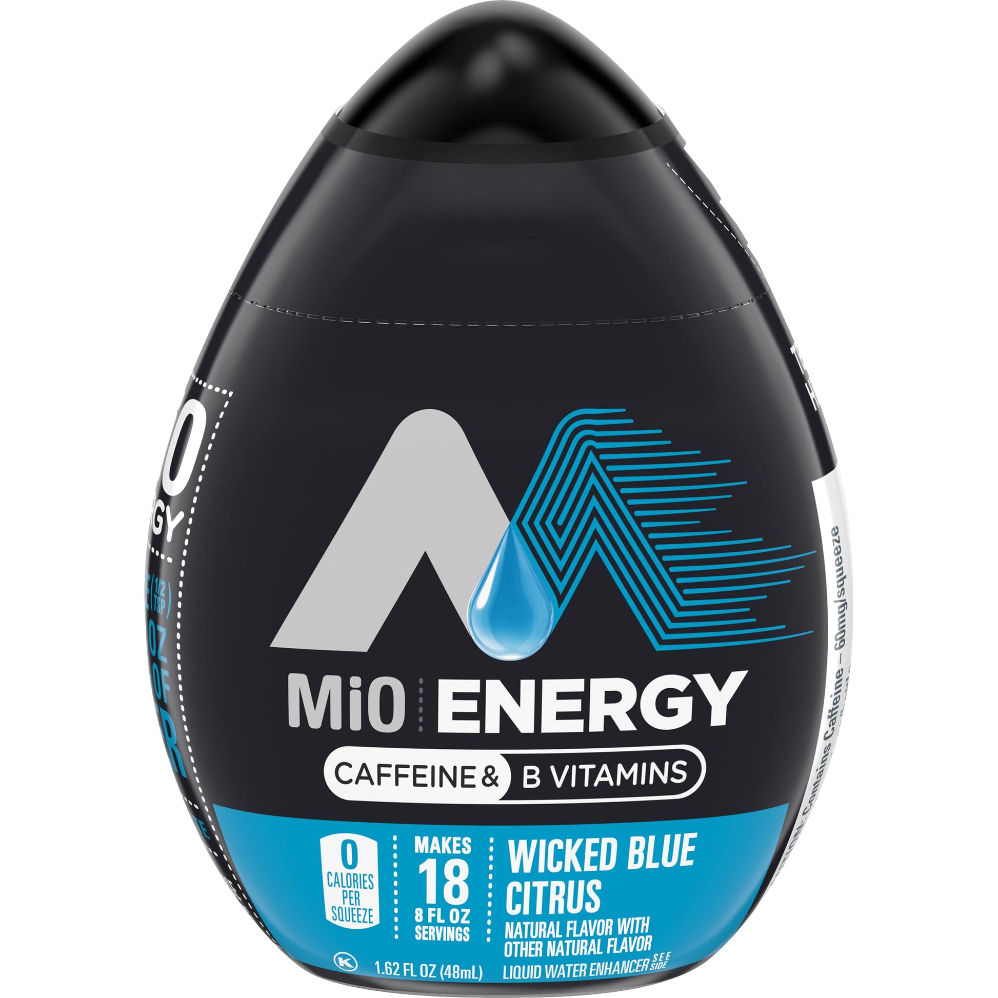 Mio Energy Liquid Water Enhancer, Wicked Blue Citrus, 1.62 Fl Oz, Pack of 18