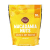 Wellsley Farms Salted & Dry Roasted Macadamia Nuts (1 Bag), Lightly Seasoned with Sea Salt, 10 oz Resealable Bag - Kosher, Keto-