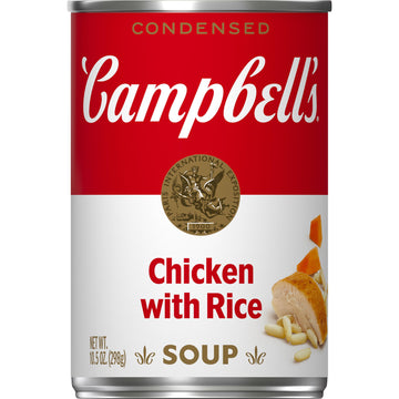 Campbells Condensed Chicken with Rice Soup, 10.5 Ounce Can
