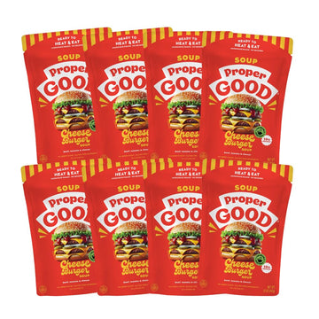 Proper Good Chargrilled Beef Cheeseburger Soup with Creamy Cheese | Sweet Tomato, and Potatoes | High-Protein, Gluten-Free Shelf