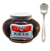 Original Tianjin Preserved Vegetable Salted Cabbage 21 Oz. (600 g.) with Stainless Steel Mini Spoon (2-Piece Set)