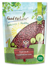 Food To Live Organic Adzuki Beans, 1 Pound – Non-Gmo, Sproutable, Whole Raw Dried Azuki Beans (Red Mung Beans), Vegan, Kosher, Bulk Organic Beans.