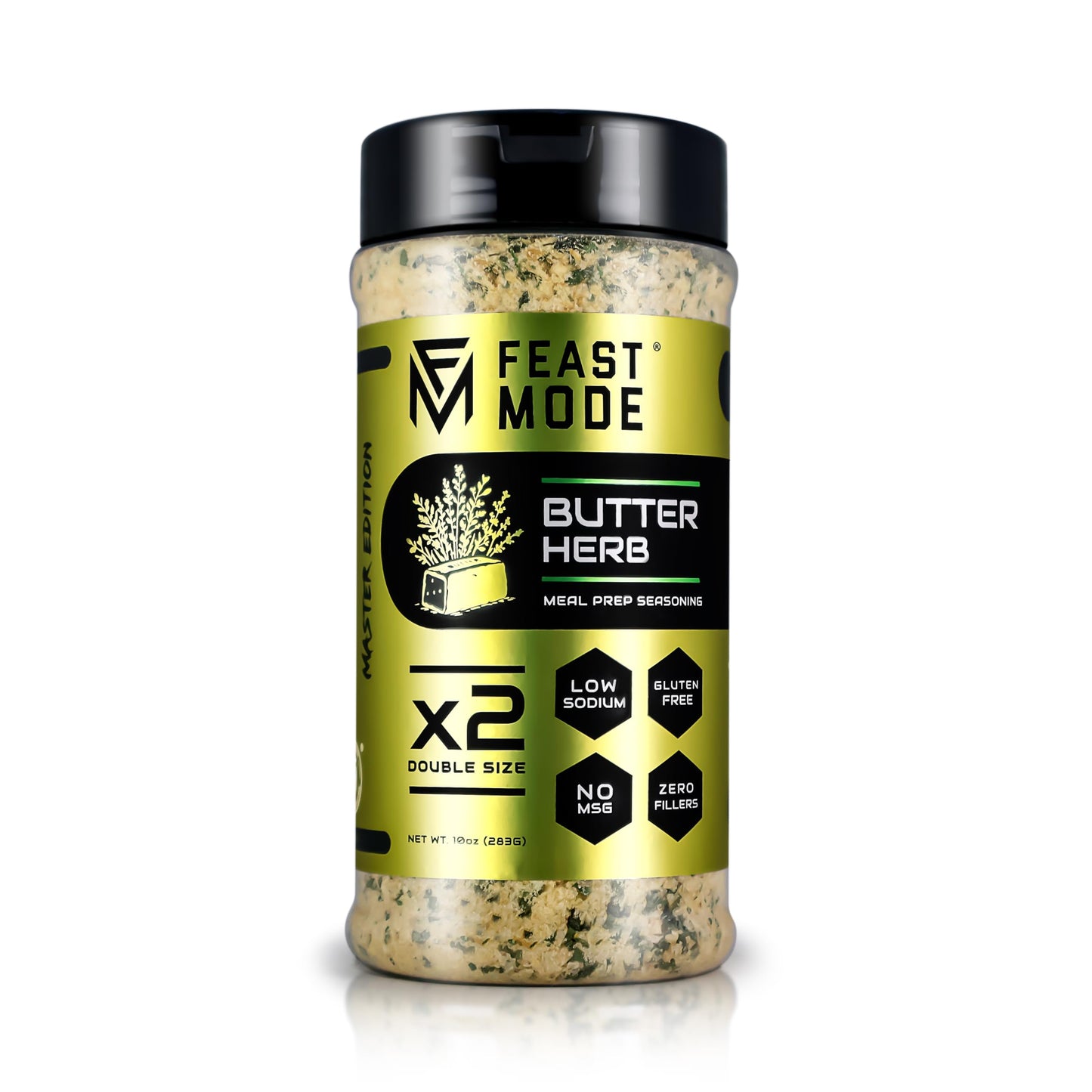Butter Herb Seasoning | Feast Mode Flavors 10oz Master Edition | Low Sodium | Low Calorie | Zero Artificial Fillers Binders or D