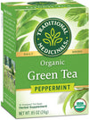 Traditional Medicinals Organic Green Tea Peppermint Tea, 16 Tea Bags