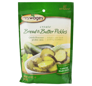 Mrs. Wages Bread & Butter Pickle Mix, 5.3 Oz. Package (Pack Of 2)