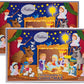 THE MADELAINE CHOCOLATE COMPANY Advent Calendar Filled with 24 Milk Chocolates, 8oz, Carousel & Holly Jolly - 2 Pack