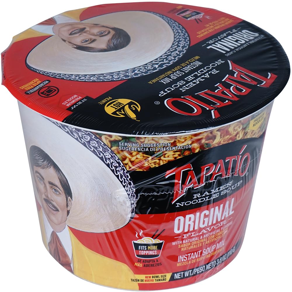 Tapatio Ramen Noodle Soup Big Bowl 105G, Original (Bulk Case Of 6)