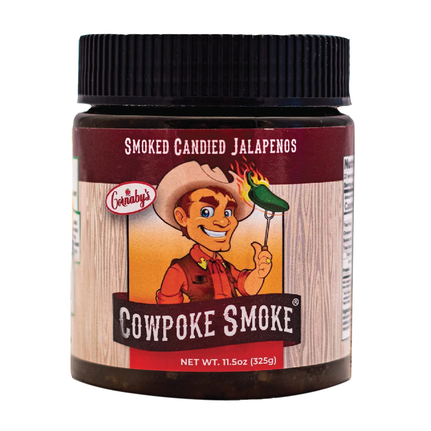 Cornaby'S Cowpoke Smoke Relish In A Jar Sweet And Spicy Candied Jalapeno Peppers Plant-Based Non-Gmo Gluten-Free Gourmet Relish