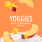 Natures Garden Probiotic Peach Mango Yoggies  21oz (30 x 0.7oz) - Yogurt Covered Fruit Snack  High Fiber  Real Fruit Pieces  Healthy Fruit Snack Packs