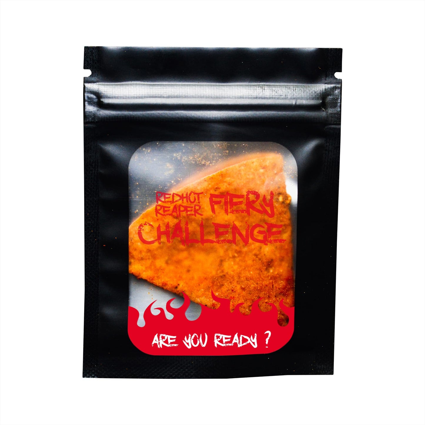 Red Hot Reaper Hot Chip – Carolina Reaper & Trinidad Scorpion Flavor, 1 Count, Black