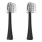 Waterpik Genuine Compact Replacement Brush Heads With Covers For Sonic-Fusion Flossing Toothbrush Sfrb-2Eb, 2 Count Black