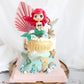 16 Pcs Mermaid Cake Toppers For Mermaid Under The Sea Themed Birthday Wedding Baby Shower Party Decorations Supplies